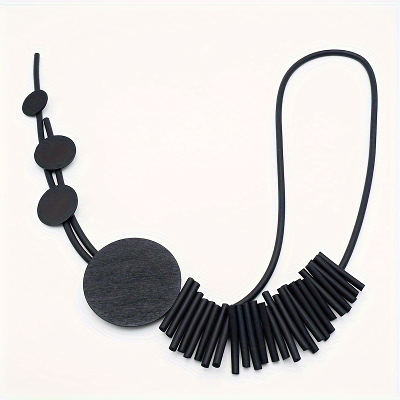 Bohemian Ethnic Style Women's Y Shape Rubber Necklace